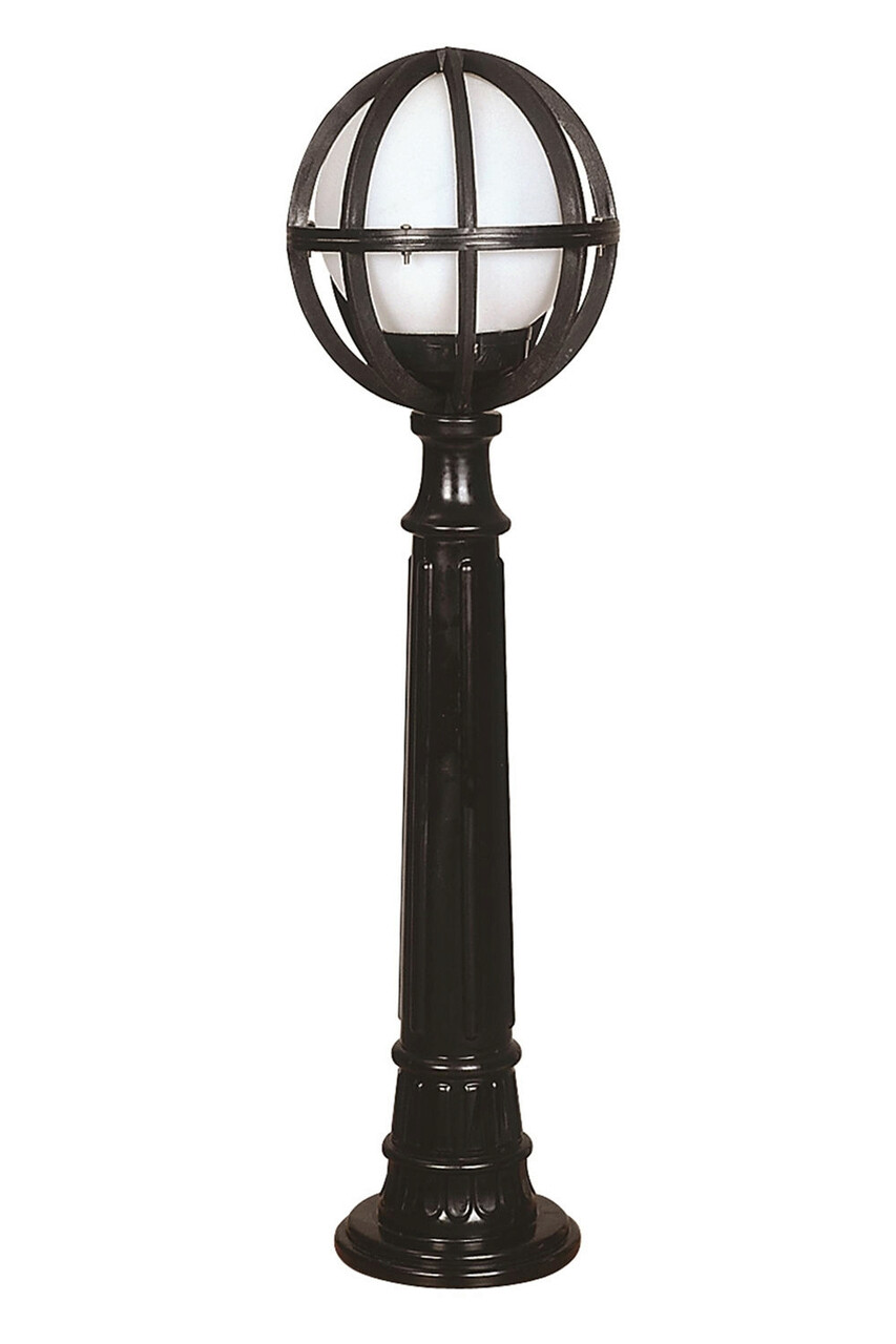 Lampadar de exterior, Opviq, 685AVN1122, Alb/Negru - imagine 3
